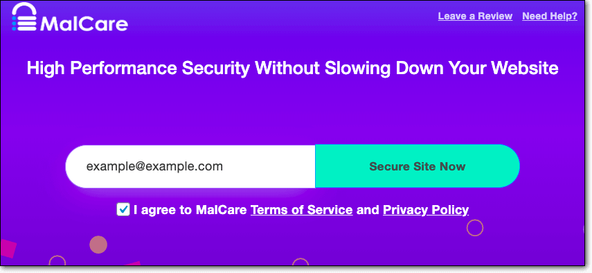 現在是 malcare 安全站點