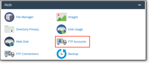 cpanel ftp hesapları