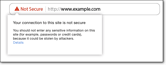 URL non sécurisée