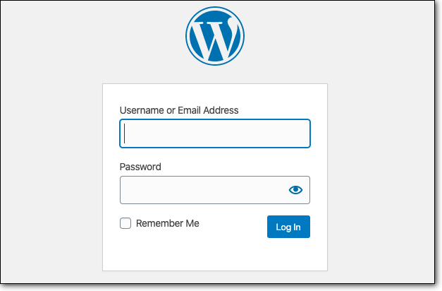 halaman login wordpress