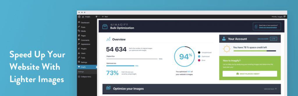 Complemento de optimización de imágenes de WordPress Imagify