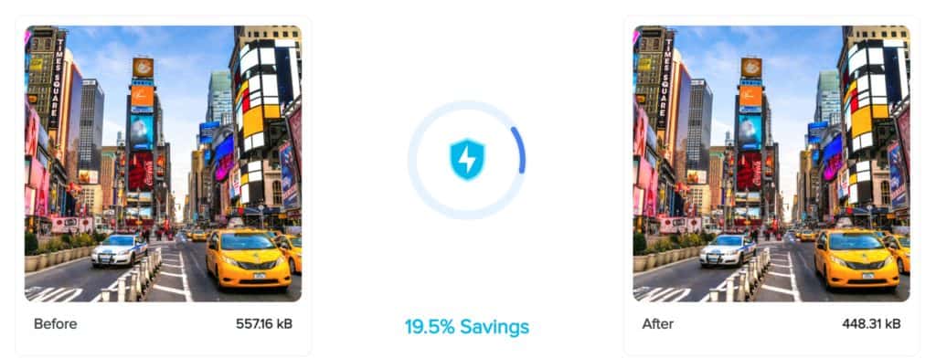 Comprimir una imagen usando la herramienta de optimización masiva de compresión WP