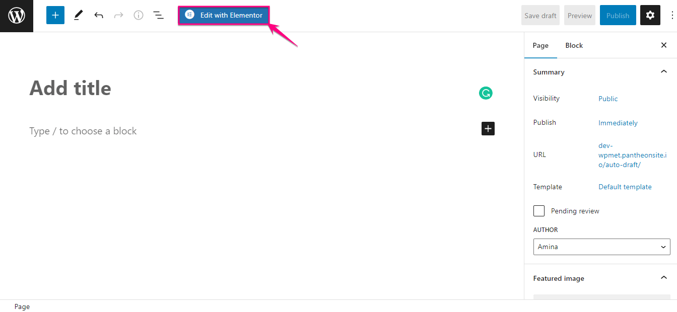 Editar para agregar una lista de páginas en WordPress