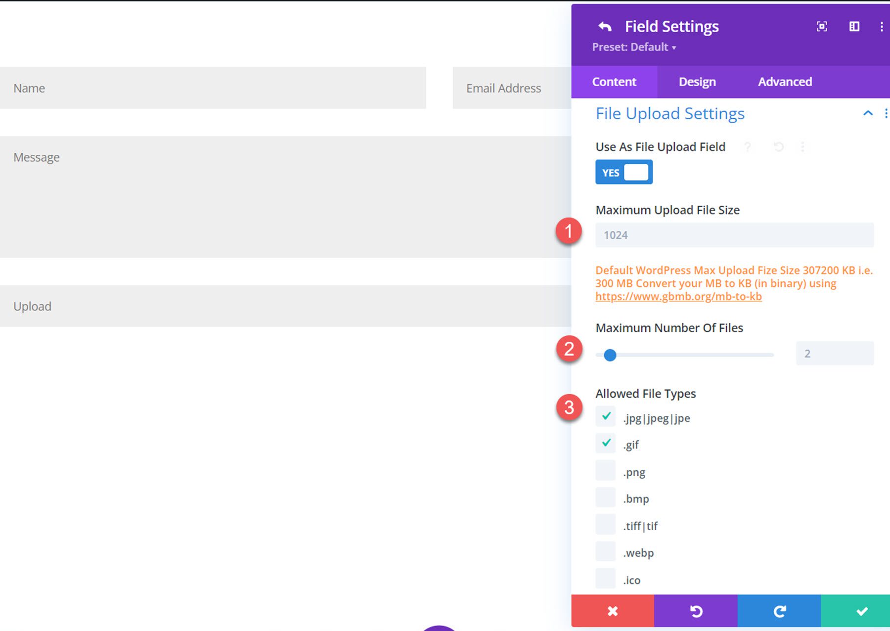 Divi Plugin Highlight Divi Contact Form Helper تحميل الملف الحد الأقصى