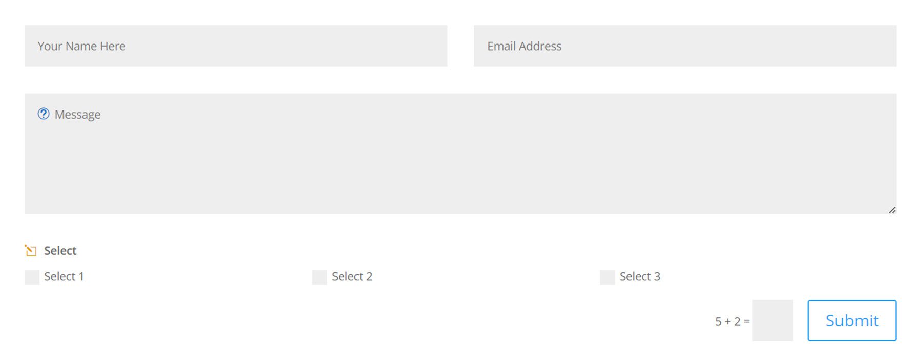 Divi Plugin Highlight Divi Contact Form Helper Checkbox 3 أعمدة