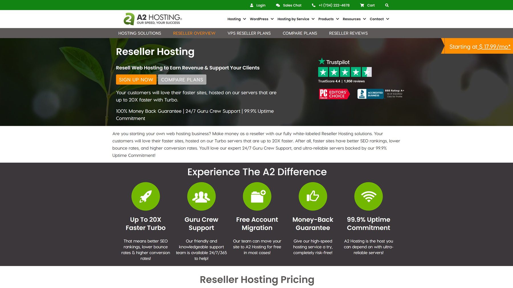 โฮสติ้งตัวแทนจำหน่าย WordPress ที่ดีที่สุด - โฮสติ้ง A2
