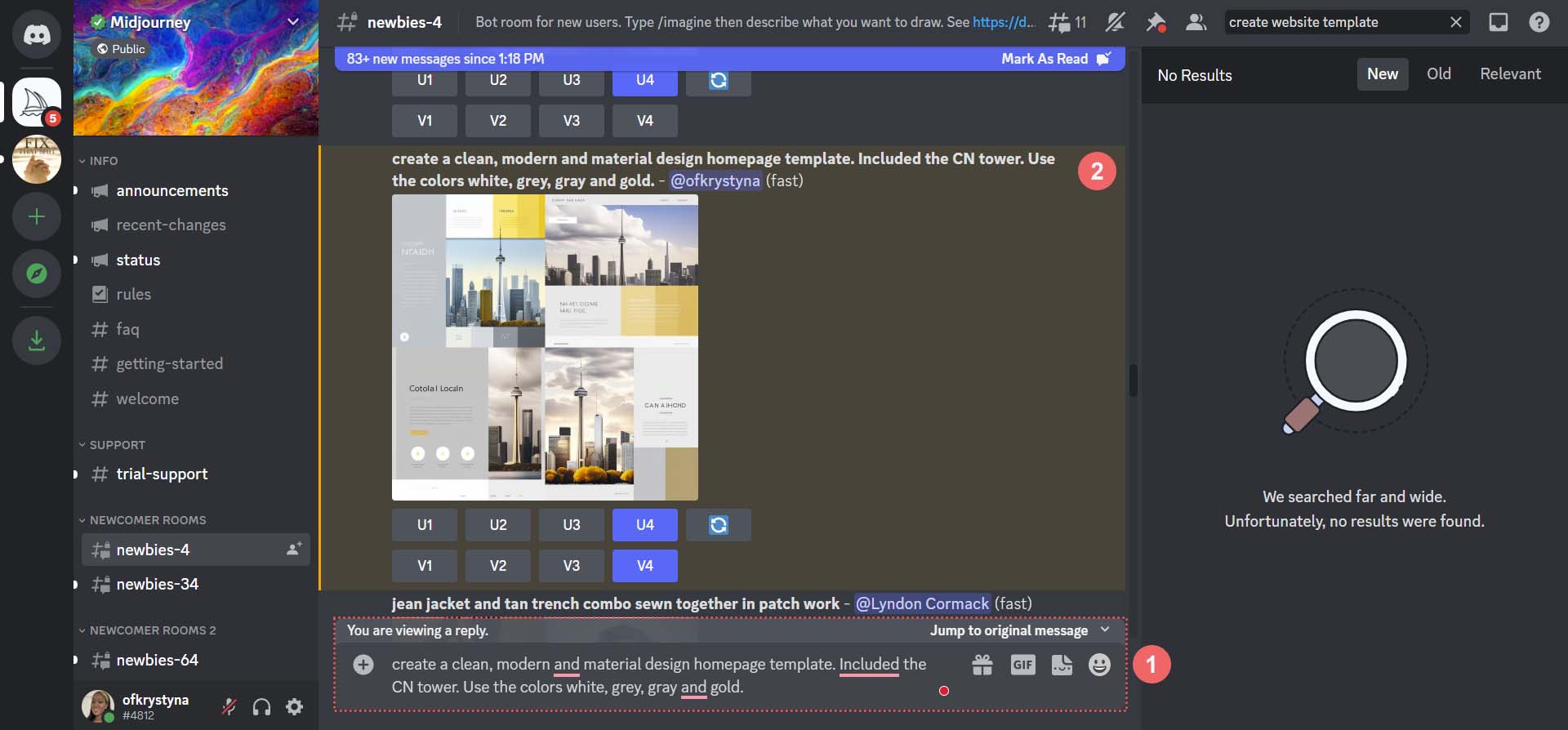 Inizia la tua ricerca in MidJourney