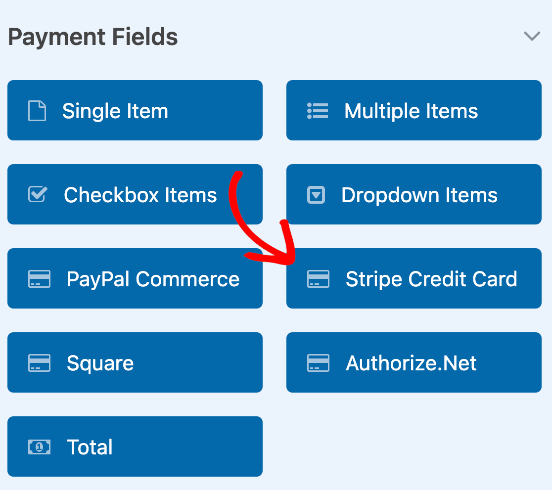 Adding a Stripe Credit Card field to a form