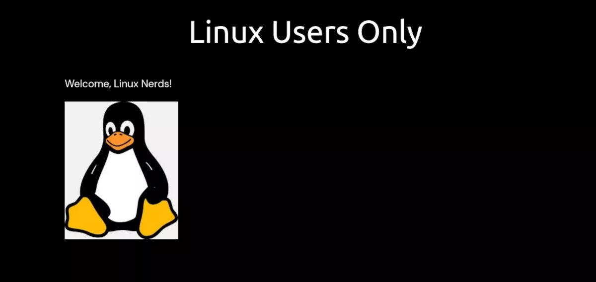 screenshot della pagina Solo utenti Linux