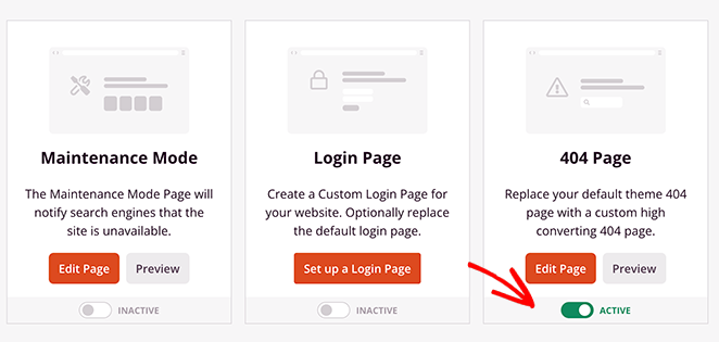 active404page SeedProd Active WordPress 404 page