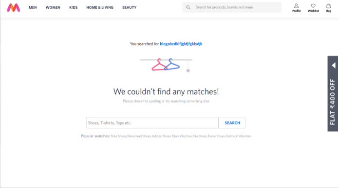 myntra404errorpage SeedProd Myntra eCommerce 404 page