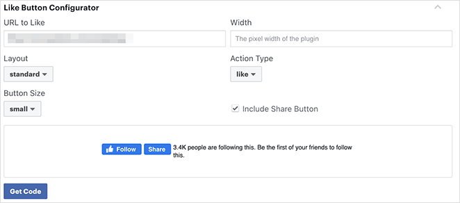 facebooklikebuttonconfiguration SeedProd Facebook like button configuration page