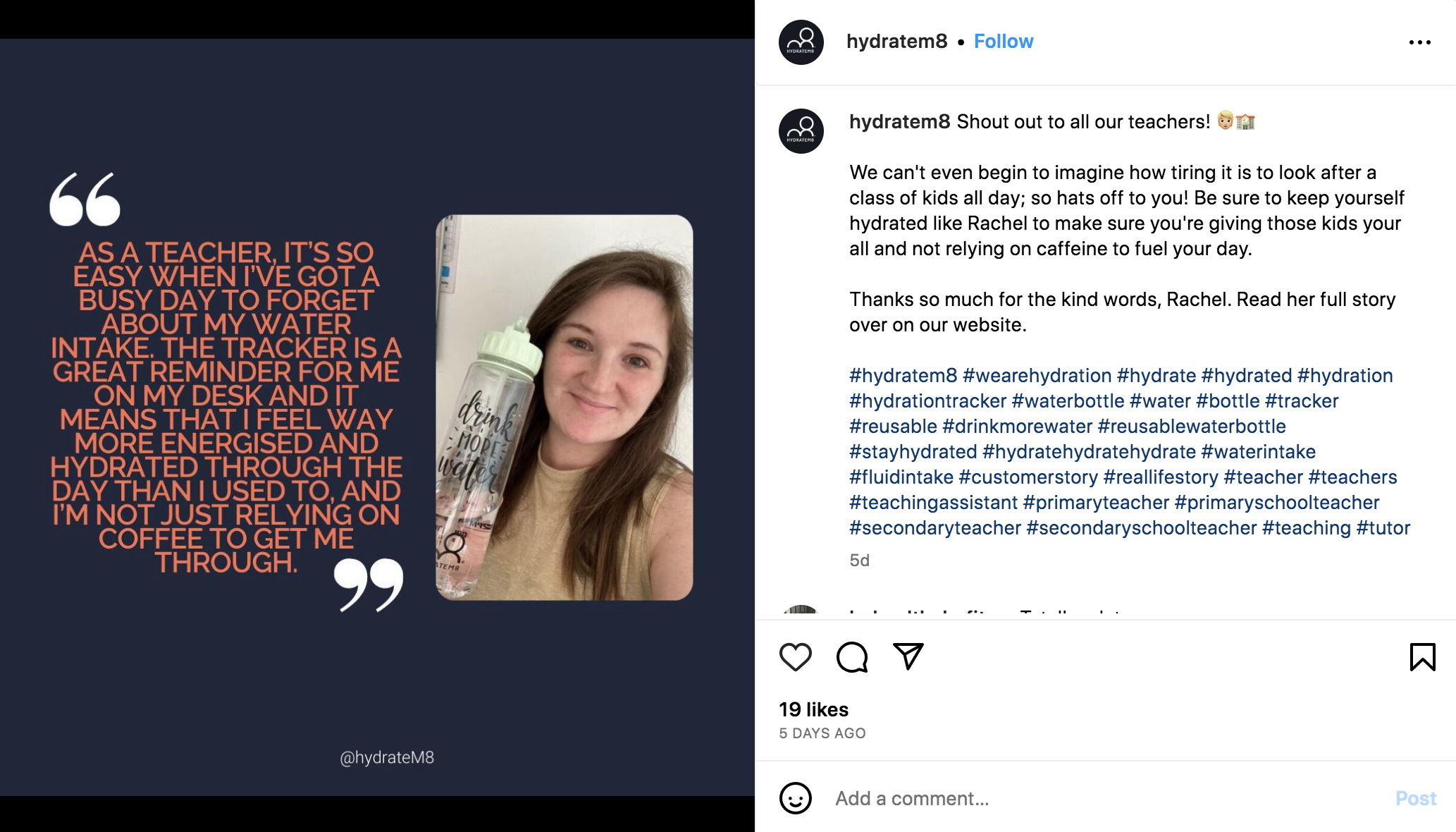 Hydatem8 の Instagram の顧客事例