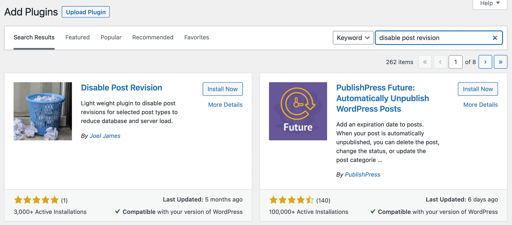 安装 Disable Post Revisions 插件来管理您的 WordPress 修订历史记录。