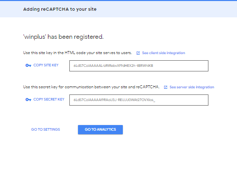 Clés API Google - ajoutez CAPTCHA à la caisse WooCommerce