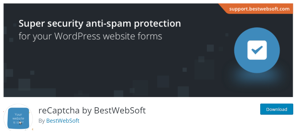 reCaptcha od bestwebsoft
