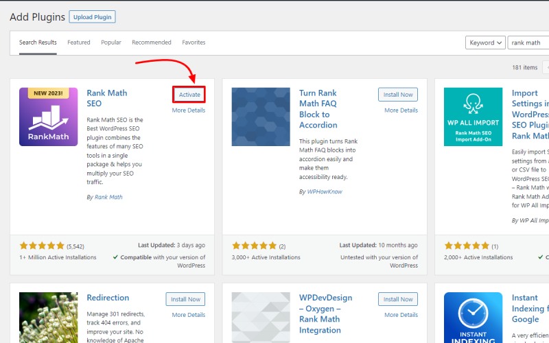 Cómo agregar palabras clave y meta descripciones en el sitio web de WordPress 6 R activate 1