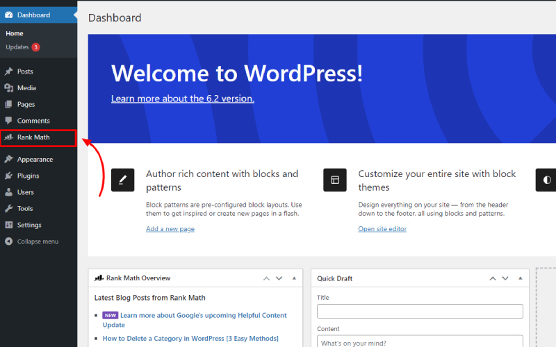 Cómo agregar palabras clave y meta descripciones en el sitio web de WordPress 7 R dashboard