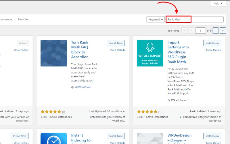 Cómo agregar palabras clave y meta descripciones en el sitio web de WordPress 4 R search
