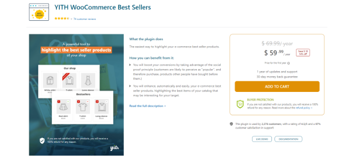 YITH WooCommerce en çok satanlar YITH WooCommerce best sellers