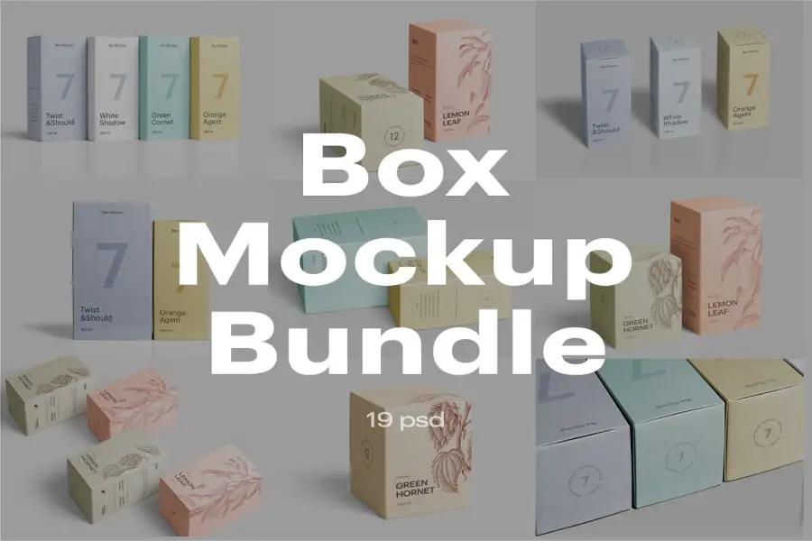 Kutu Mockup Paketi -