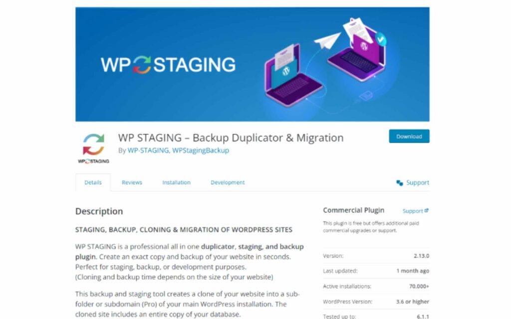9 Plugin WordPress Cadangan Terbaik untuk Keamanan Situs Web Lengkap (2023) 9 WP Staging