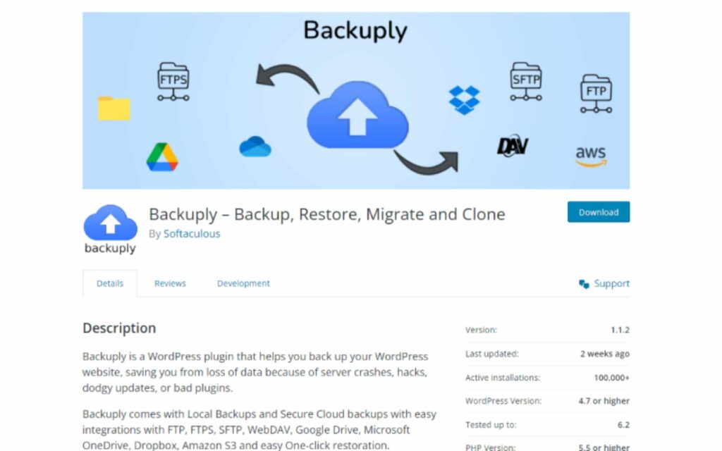 9 Plugin WordPress Cadangan Terbaik untuk Keamanan Situs Web Lengkap (2023) 6 Backuply