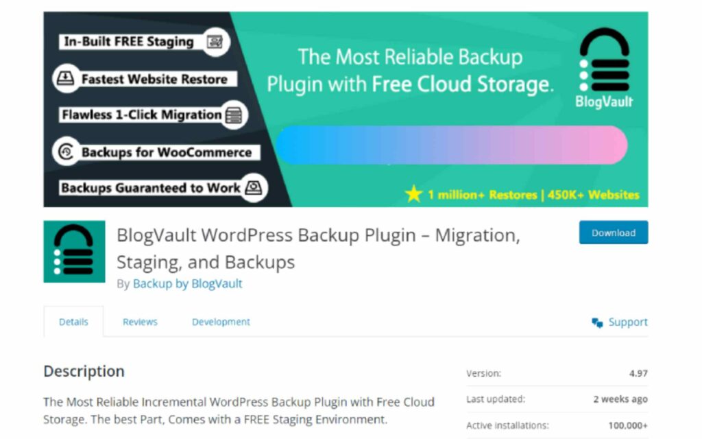 9 Plugin WordPress Cadangan Terbaik untuk Keamanan Situs Web Lengkap (2023) 5 Blogvault