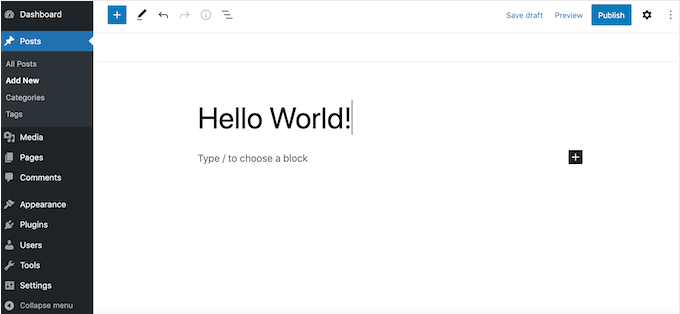 Редактор блоков WordPress The WordPress block editor