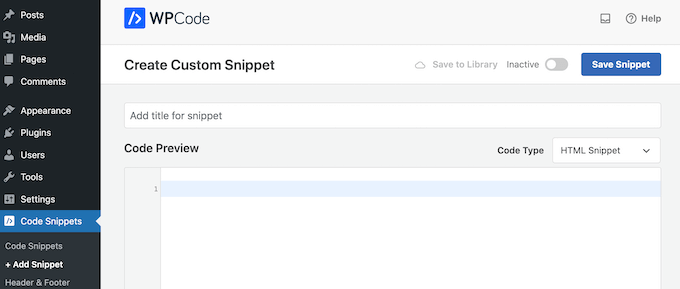 Плагин фрагментов кода WPCode для WordPress The WPCode code snippets plugin for WordPress