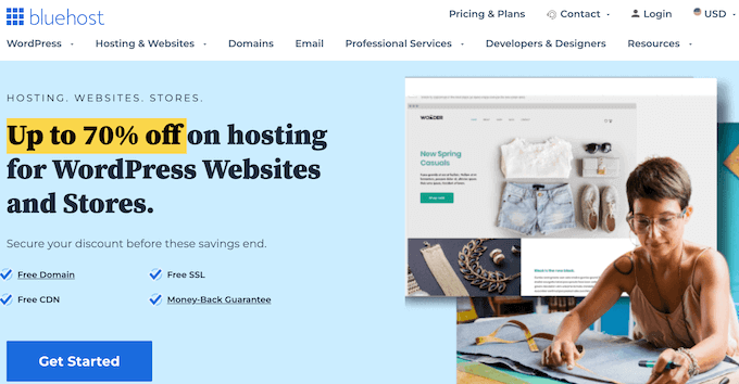 Хостинг-провайдер Bluehost The Bluehost web hosting provider