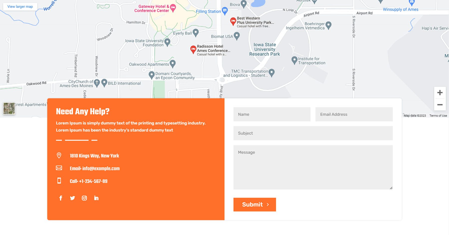Contact Ultimate Multifunctional Divi Webkit
