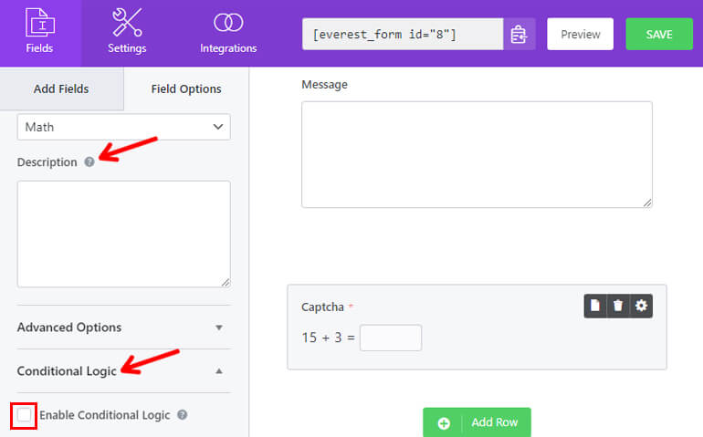 Deskripsi Logika Bersyarat Cara Menggunakan Math Captcha di WordPress