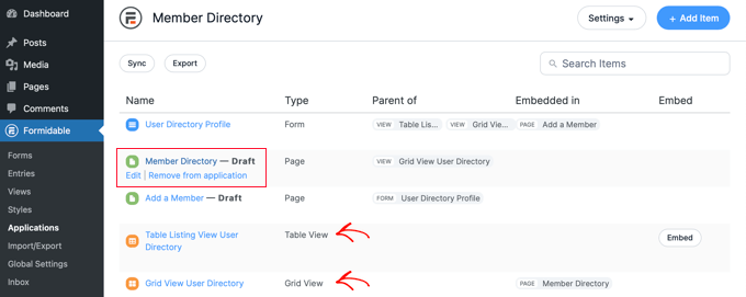 編輯會員目錄頁面 Editing the Member Directory Page