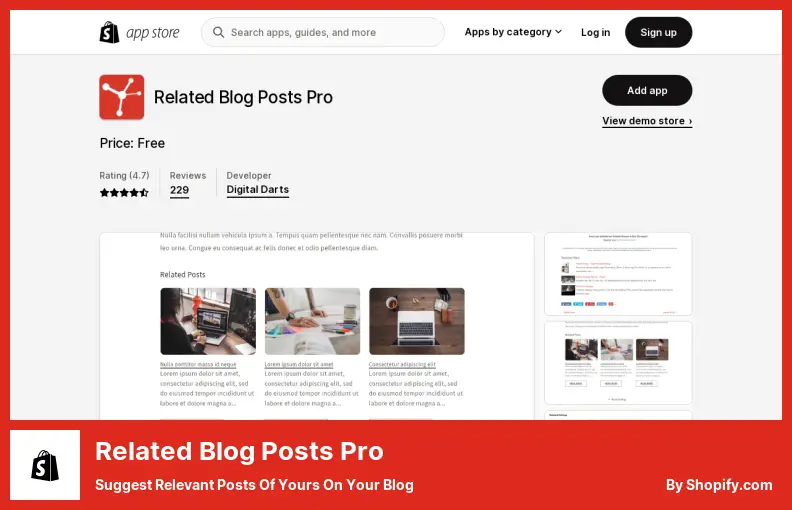 Post di blog correlati Pro - Suggerisci i tuoi post rilevanti sul tuo blog