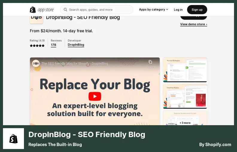 DropInBlog ‑ Blog SEO Friendly - Sostituisce il blog integrato