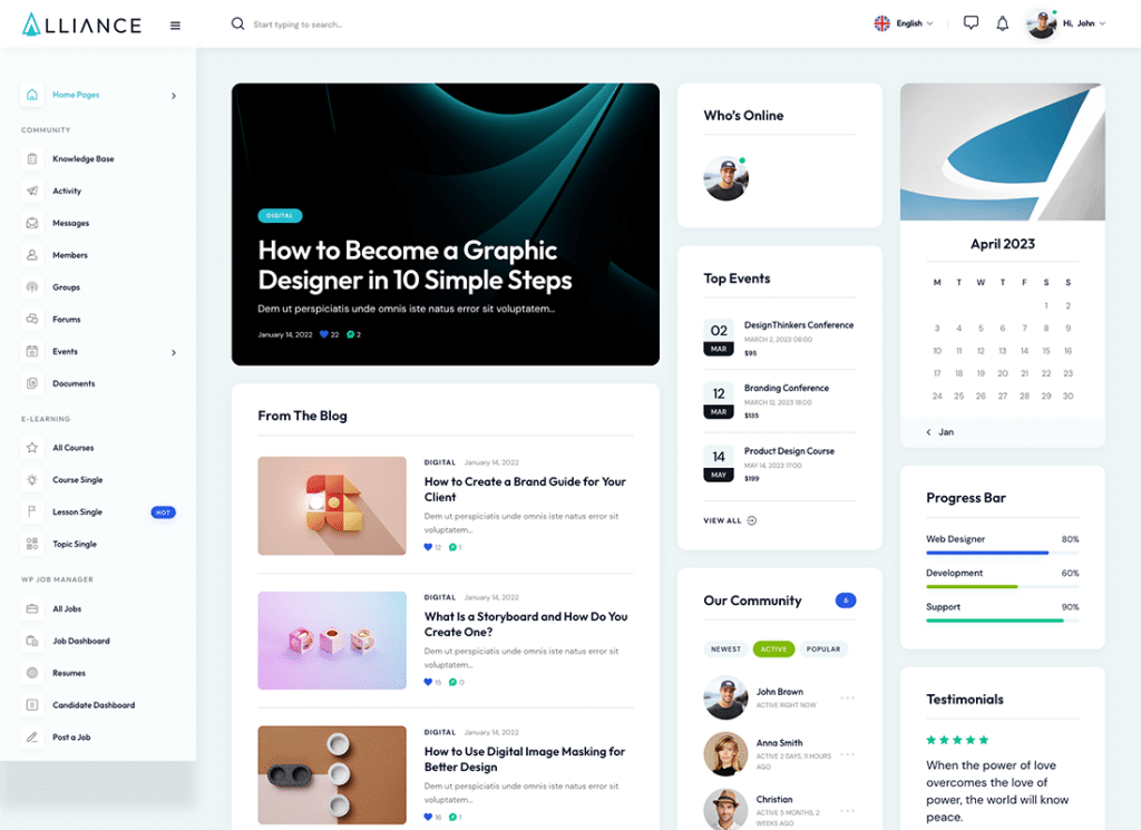 Aliansi | Tema WordPress Intranet & Ekstranet