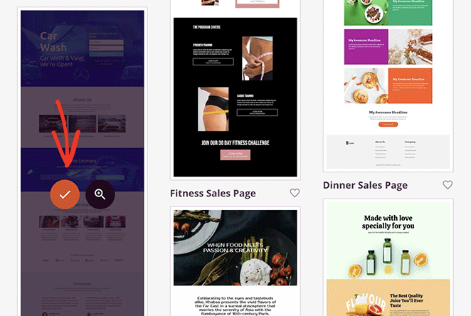 seedprodlandingpagetemplate SeedProd Choose a SeedProd landing page template