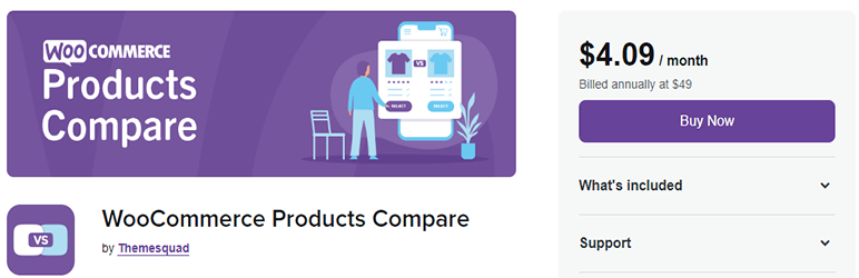 8 WordPress 2023을 위한 최고의 제품 비교 플러그인 4 woocommerce product compare 51