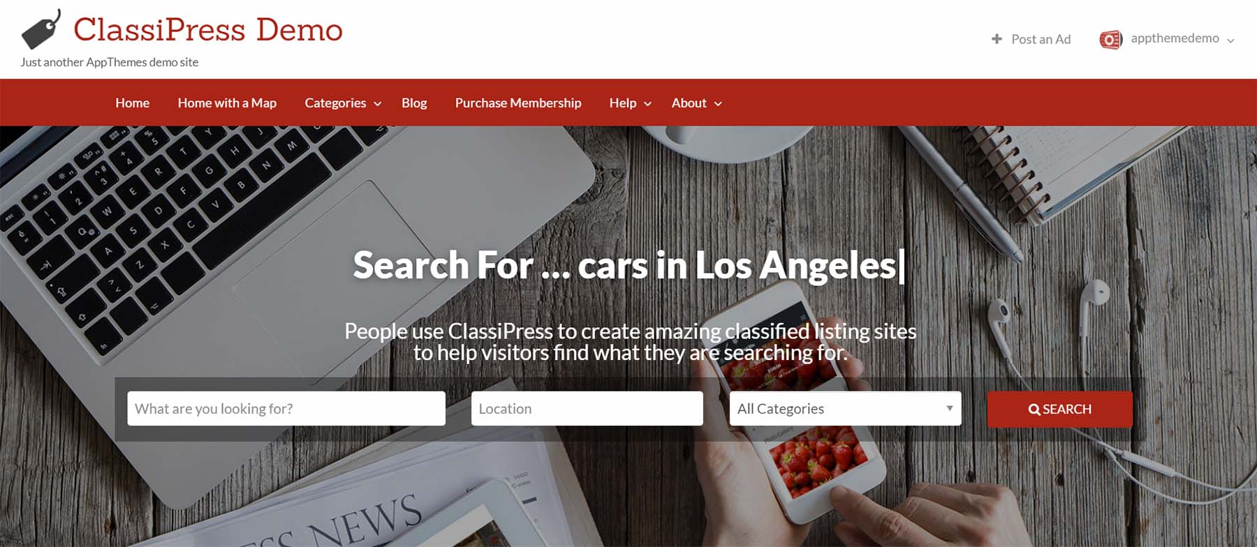 ClassiPress, un thème Annuaire WordPress