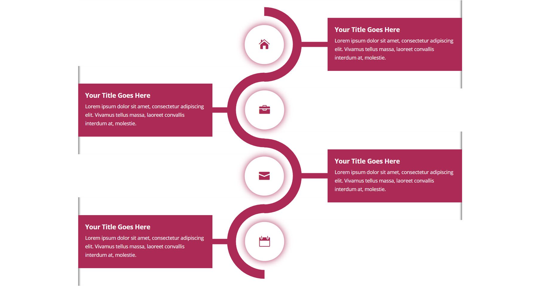 Divi 제품 하이라이트 Divi 타임라인 레이아웃 팩 레이아웃 6