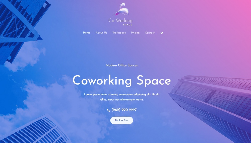 Plantilla de negocio Astra de espacio de trabajo conjunto