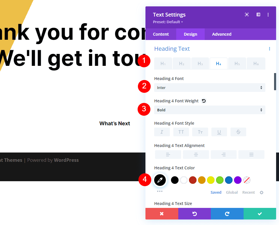 Crea una pagina con un messaggio personalizzato