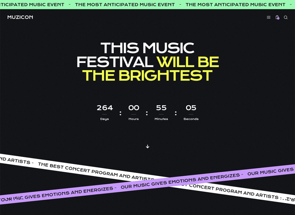 Muzicon - Tema Festival Musik & Konser WordPress