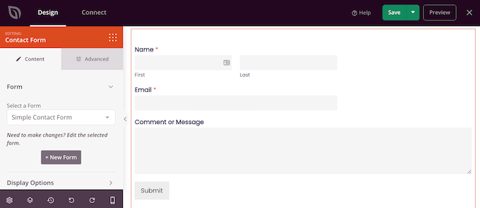 WPForms kullanarak bir şablon kitine iletişim formu ekleme Adding a contact form to a template kit using WPForms