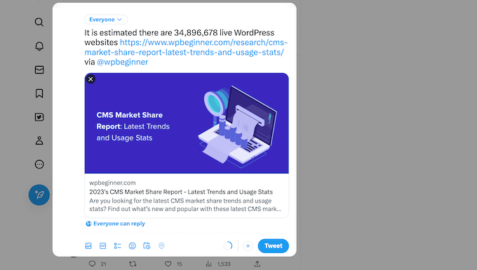 워드프레스 웹사이트에 '트윗하려면 클릭' 상자를 추가하는 방법 How to add a 'click to tweet' box to a WordPress website