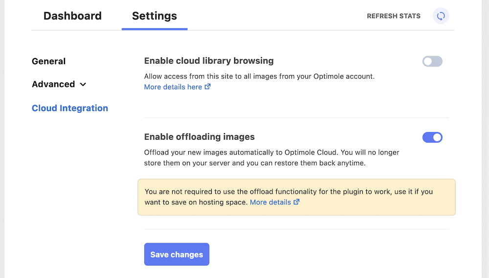 การตั้งค่า Cloud Integration ของ Optimole