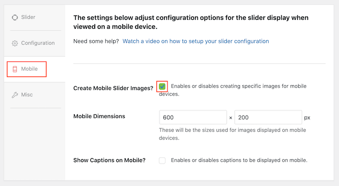 Dodaj wymiary mobilne do responsywnego suwaka WordPress Add mobile dimensions to a responsive WordPress slider