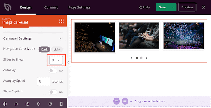 Wyświetlanie wielu plików w karuzeli obrazów Showing multiple files in an image carousel