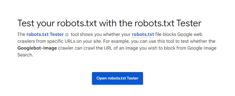 اختبار Google Robots.txt